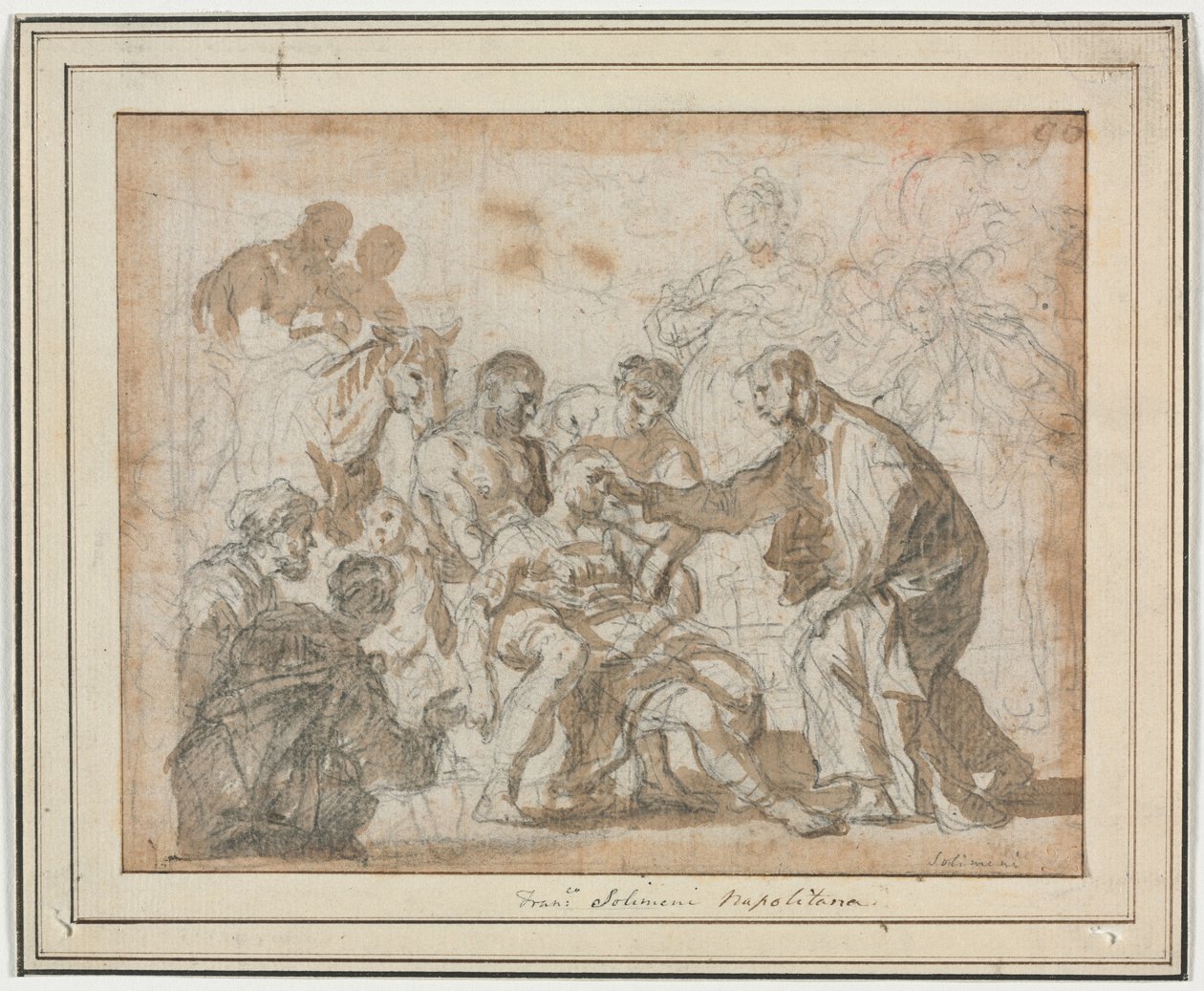 A Miracle of Saint Maurus by Francesco Solimena