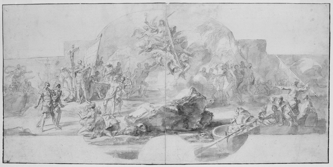 The Landing of Columbus in America, 1715-1716 by Francesco Solimena