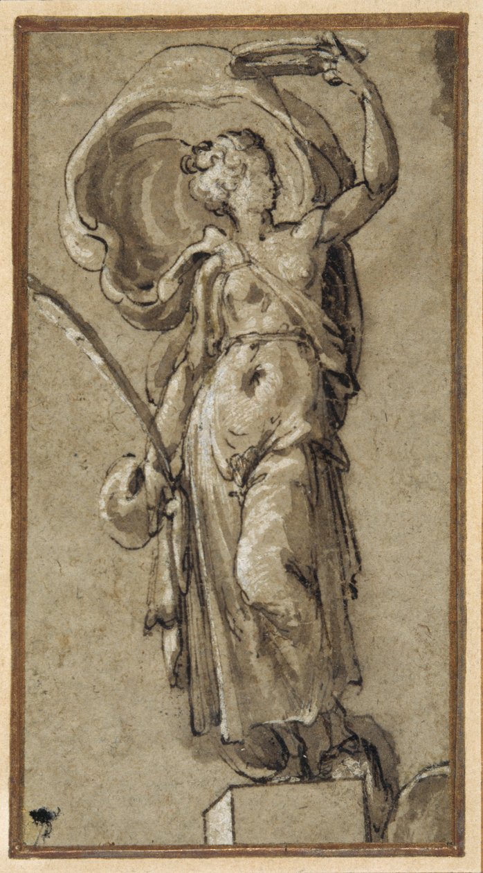 Fortune holding a palm by Francesco de Rossi Salviati