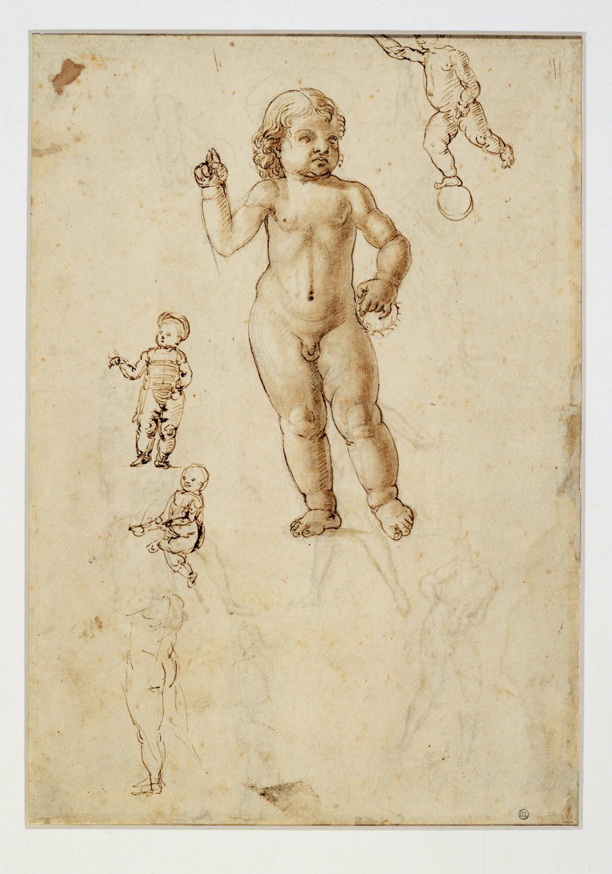Five Studies of Children by Francesco di Simone (attr. to)