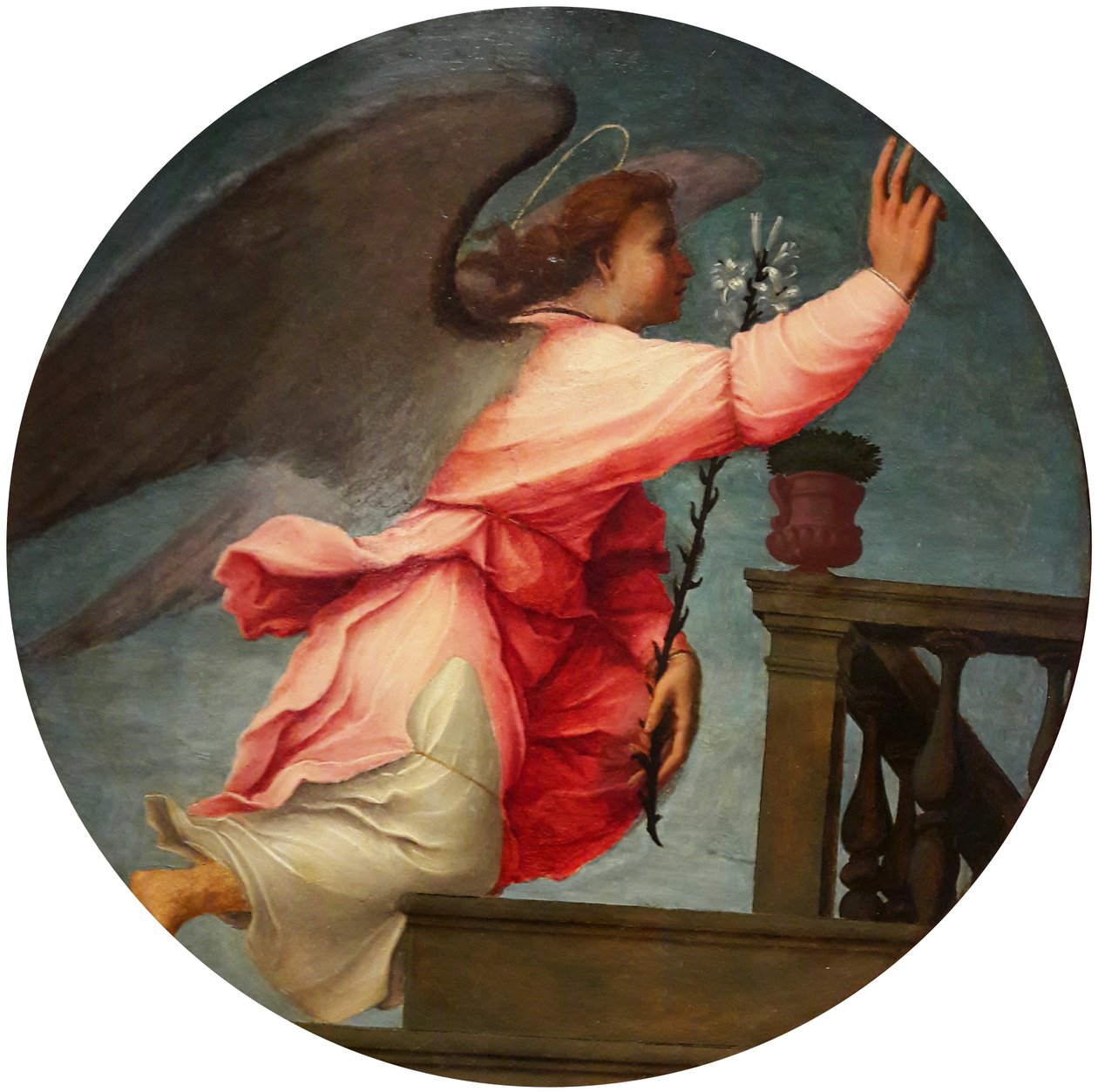 Angel from the Annunciation pair by Francesco di Cristofano Franciabigio