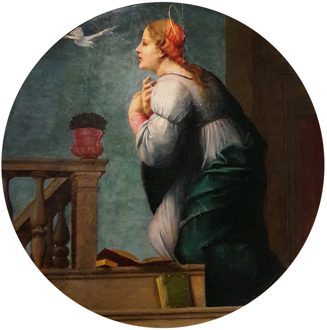 Mary from the Annunciation pair by Francesco di Cristofano Franciabigio