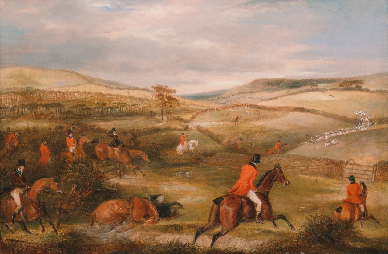 The Berkeley Hunt, 1842- The Chase by Francis Calcraft Turner