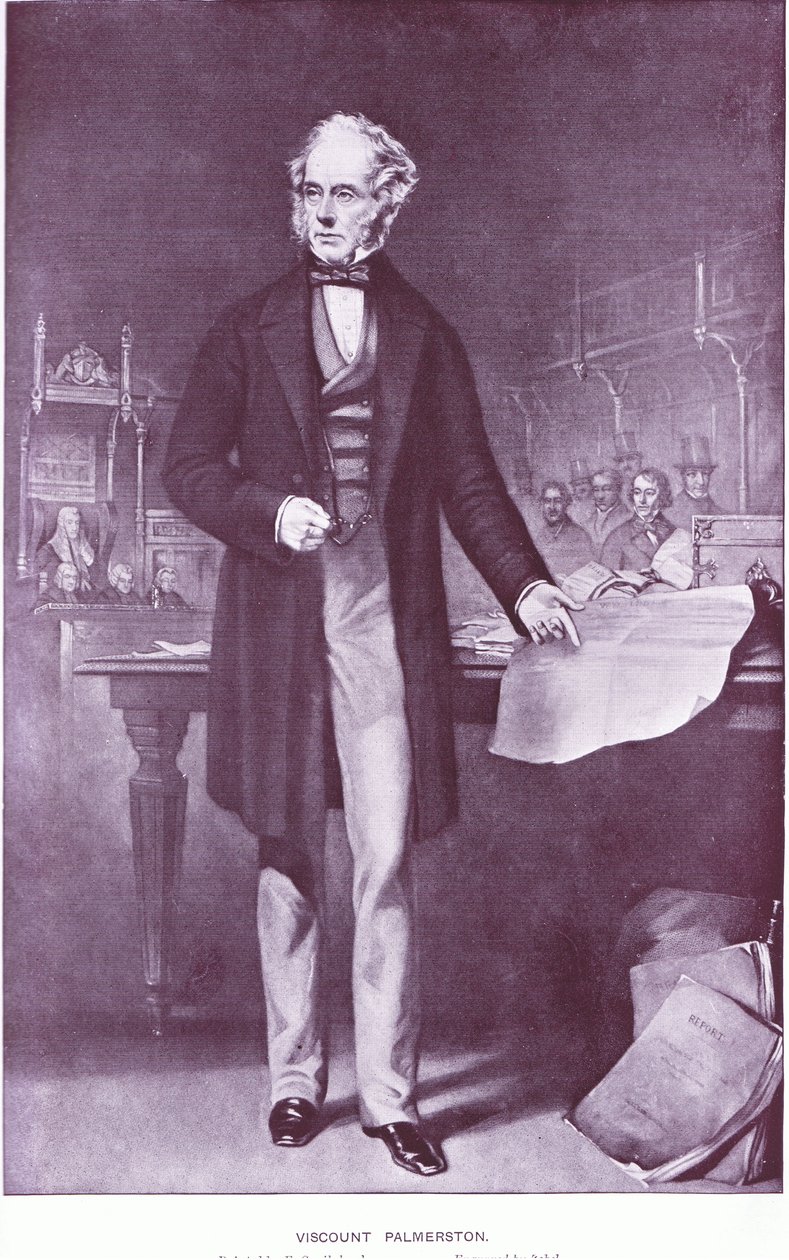 Viscount Palmerston by Francis Cruikshank