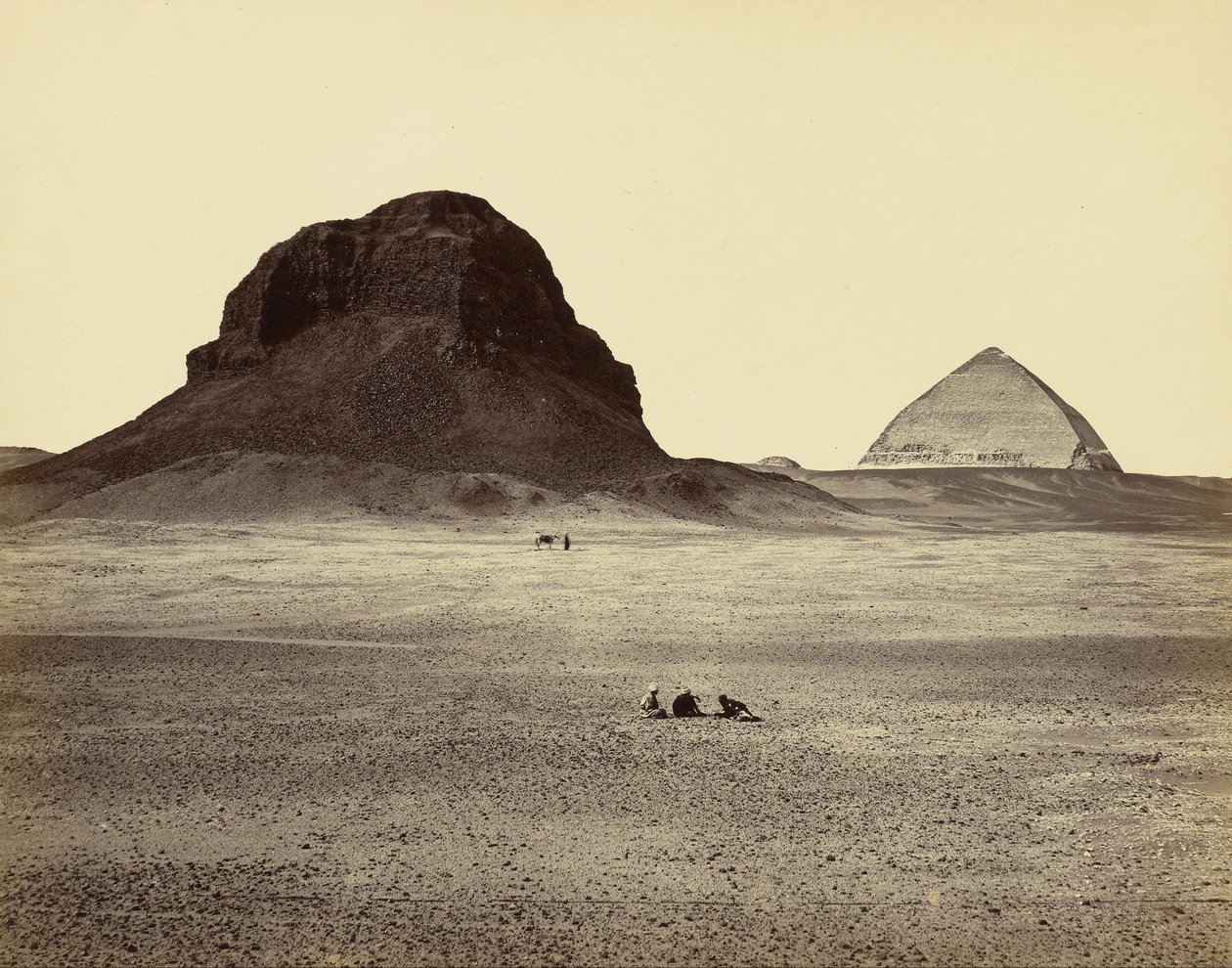 The Pyramids of Dahshoor, From the East by Francis Frith