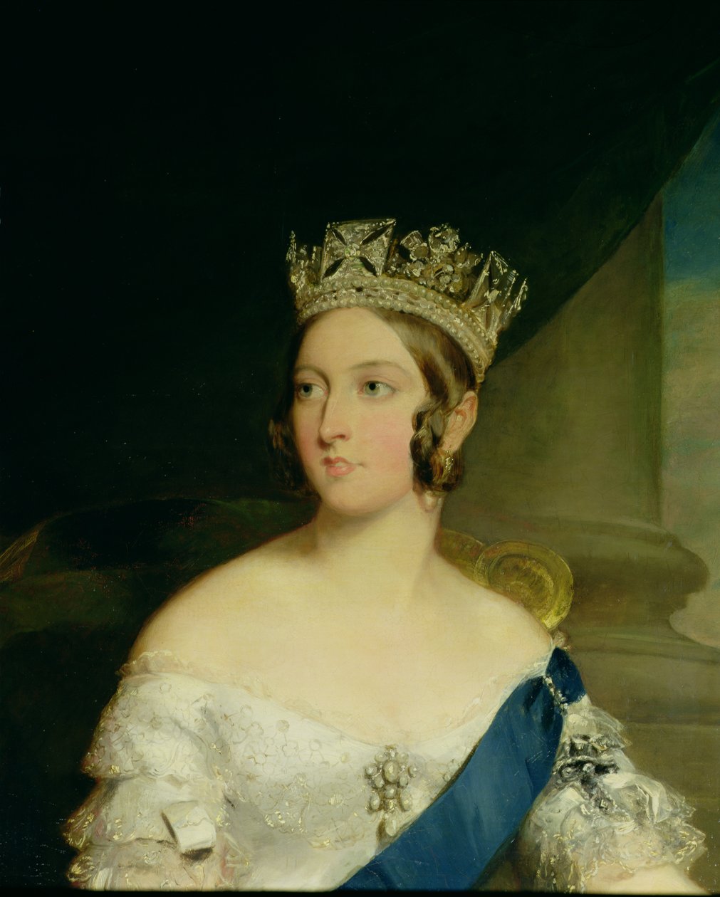 Portrait of Queen Victoria (detail) by Francis Grant