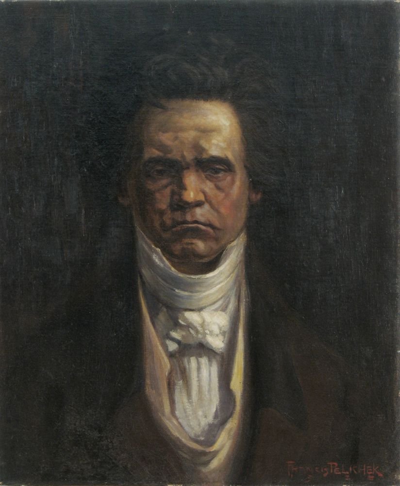 Portrait of Beethoven by Francis Pelichek