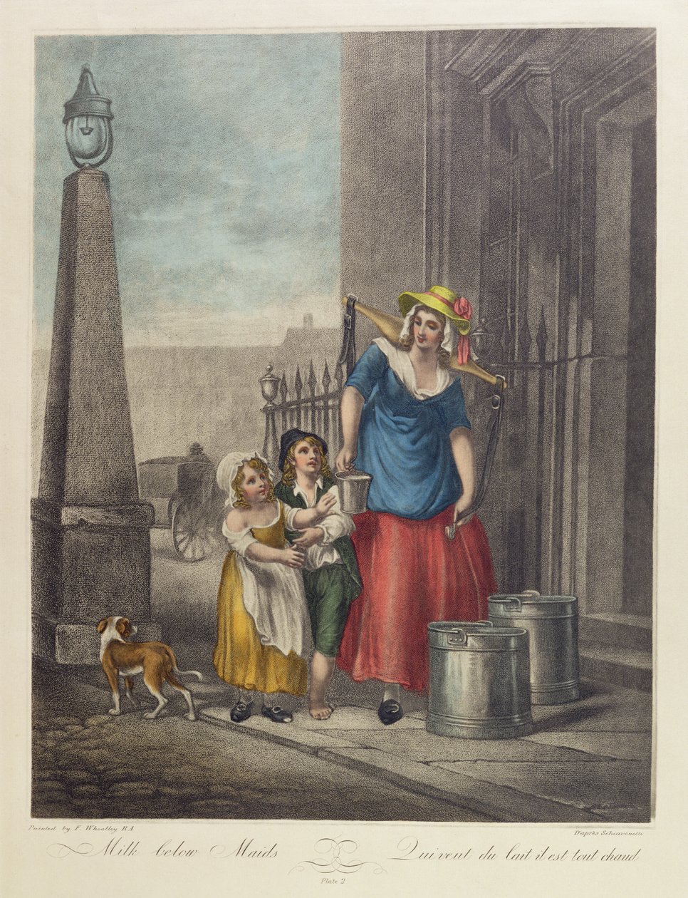 Milk Below Maids, Plate 2 from the 