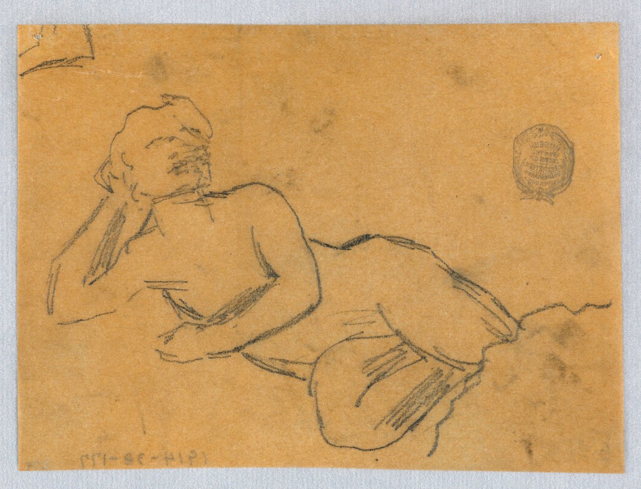 Sketch of a Female Nude by Francis Augustus Lathrop