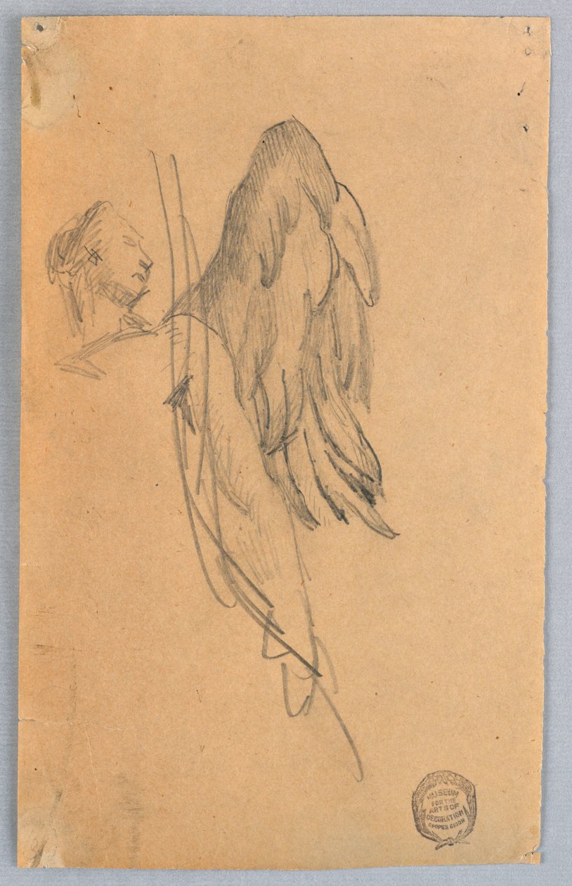 Sketch of an Angel by Francis Augustus Lathrop