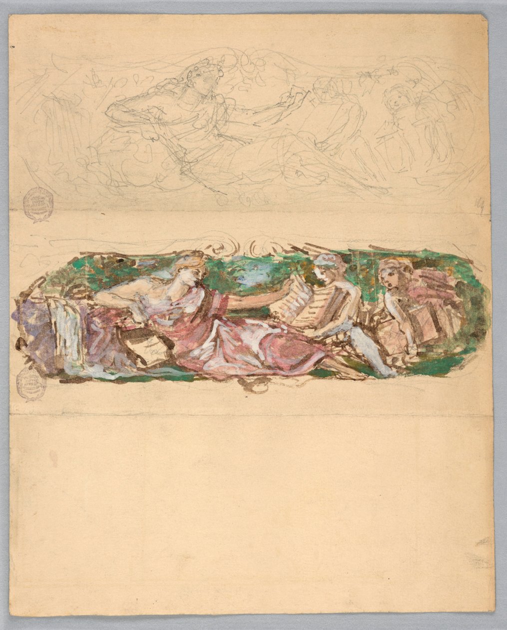 Studies for a Wall Panel by Francis Augustus Lathrop