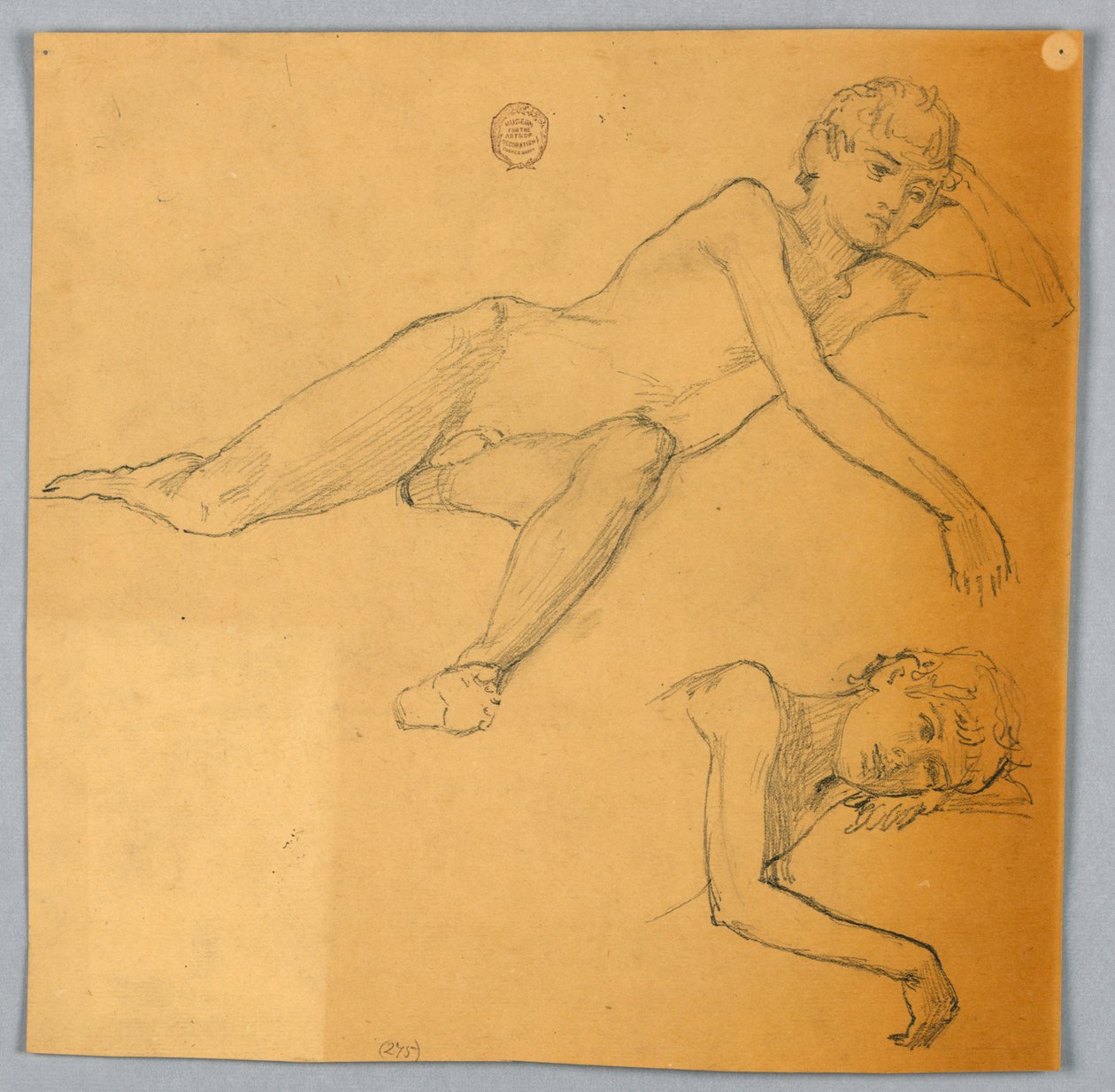Studies of Nude Figure by Francis Augustus Lathrop