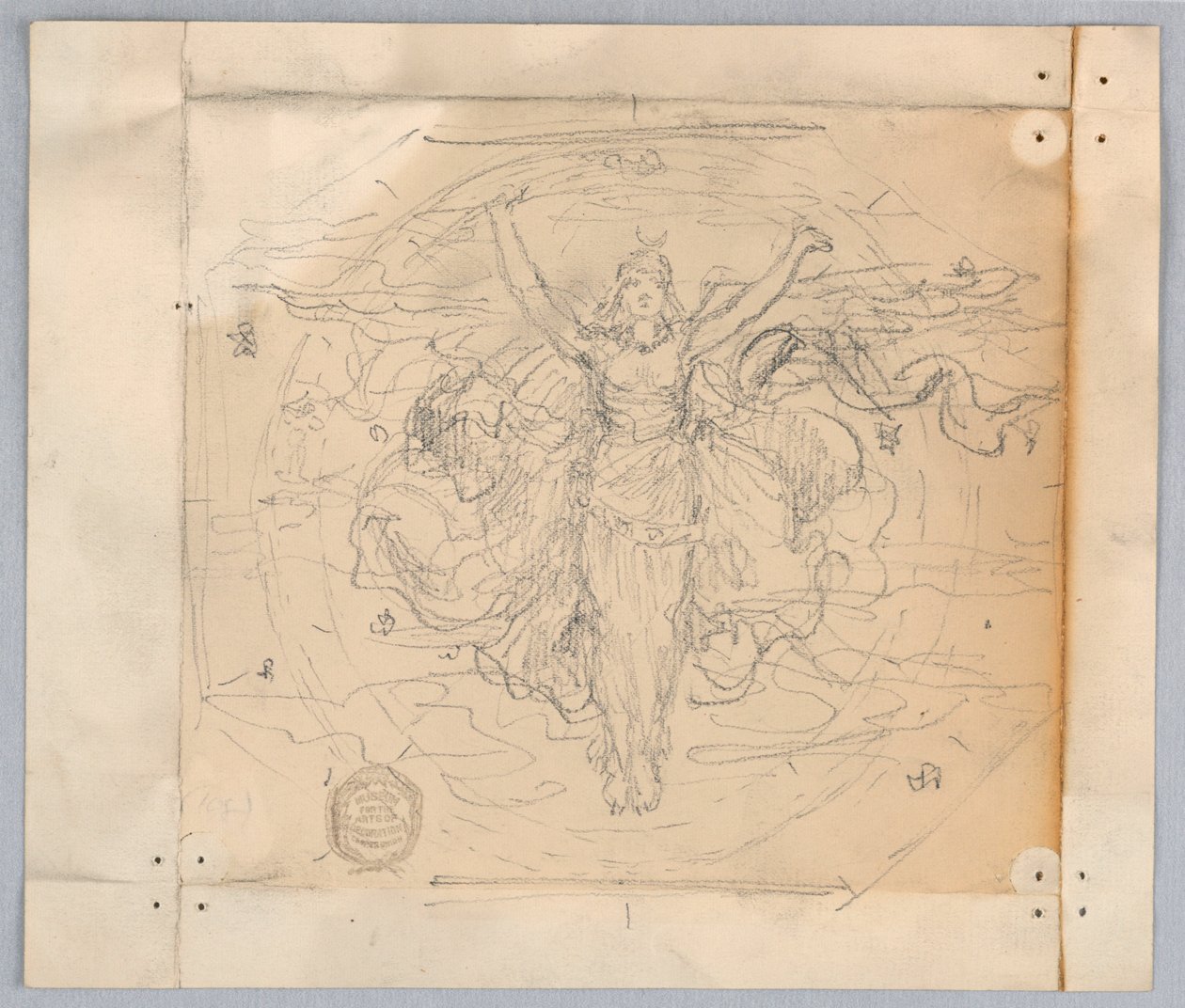 Study for "Zodiac" by Francis Augustus Lathrop