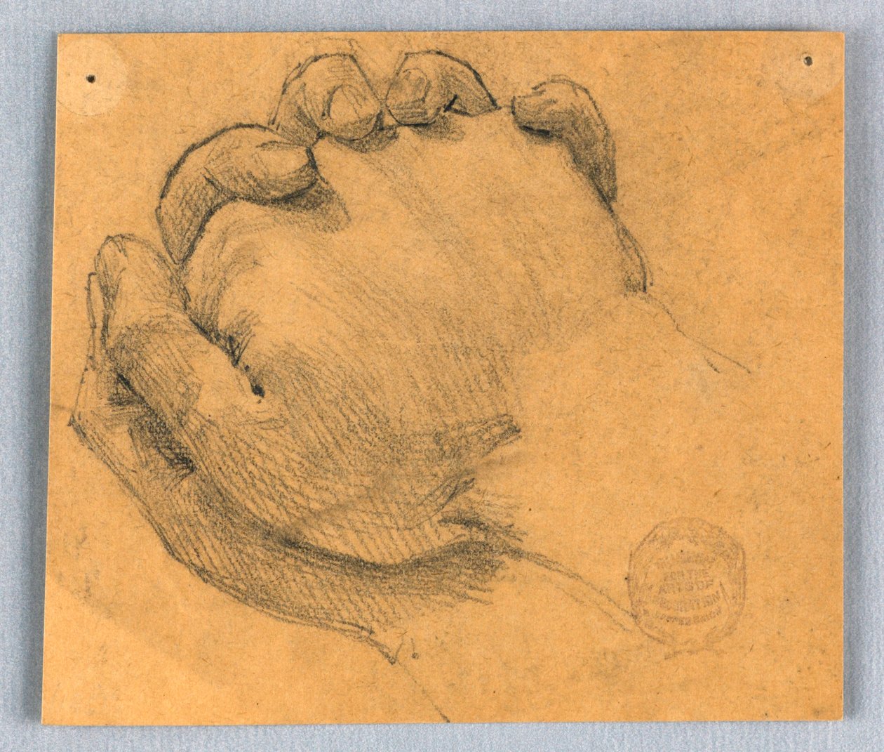 Study of Clasped Hands by Francis Augustus Lathrop