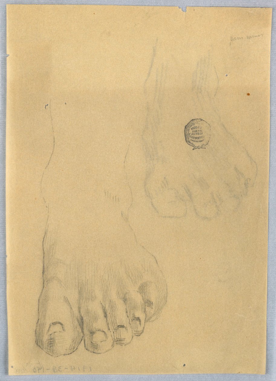 Study of a Left Foot by Francis Augustus Lathrop