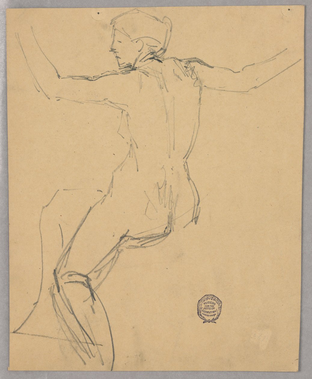 Study of a Nude Figure by Francis Augustus Lathrop