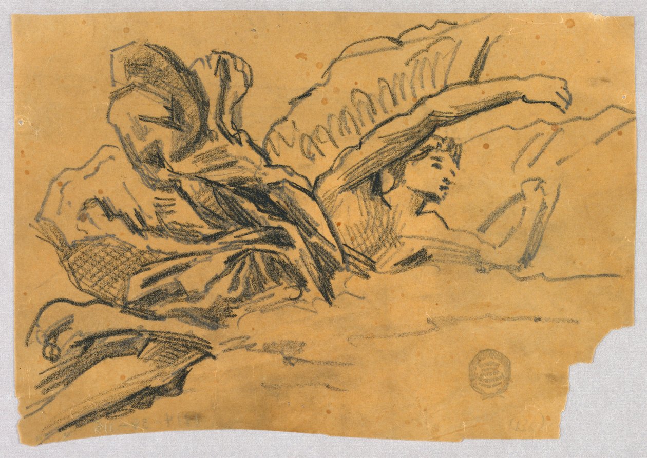 Study of an Angel with Drapery by Francis Augustus Lathrop