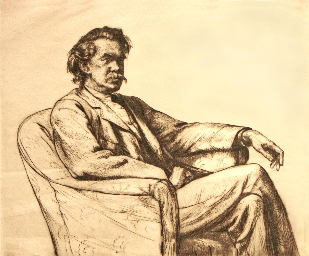 Portrait of a man by Francis Dodd