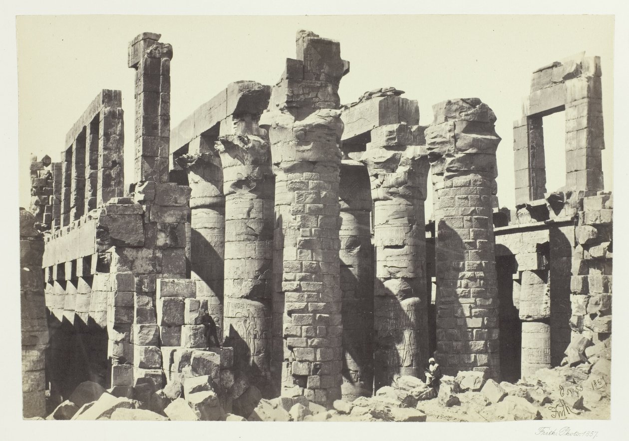 Hall of Columns, Karnak by Francis Frith