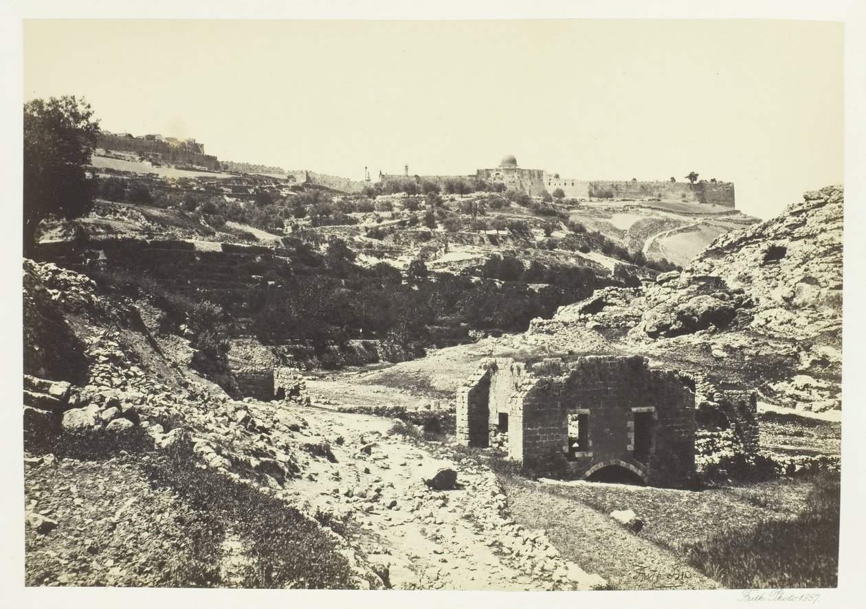 Jerusalem from the Wall of En-Rogel, 1857 by Francis Frith