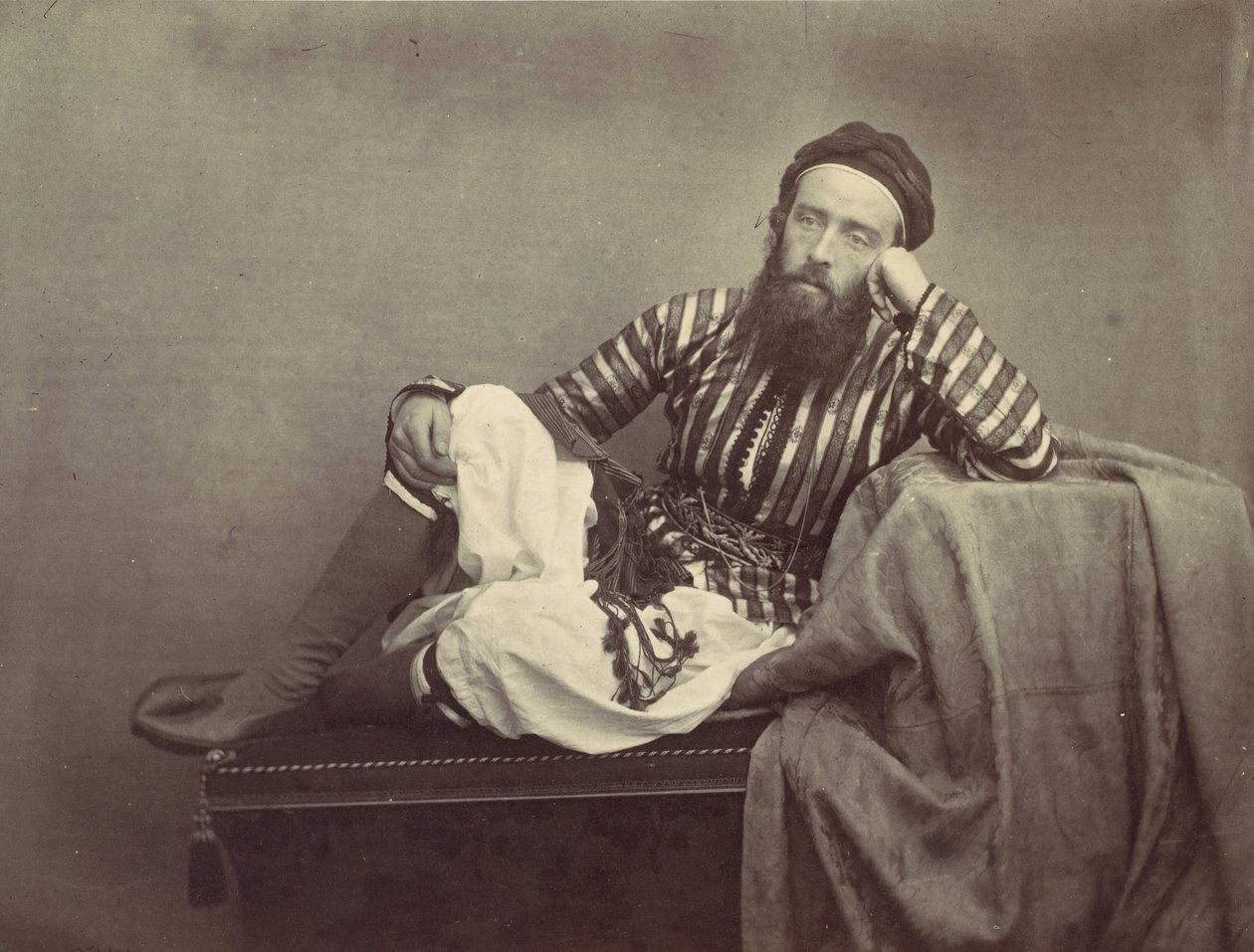 Portrait, Turkish Summer Costume by Francis Frith