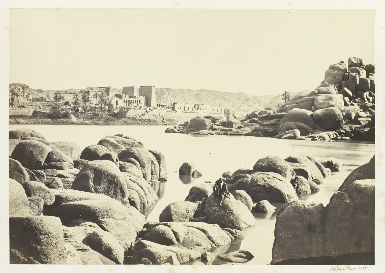 The Approach to Philae by Francis Frith