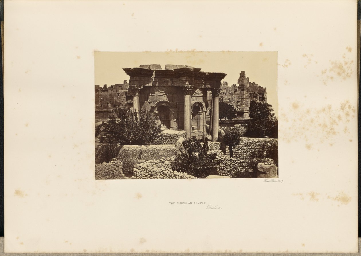 The Circular Temple, Baalbek by Francis Frith