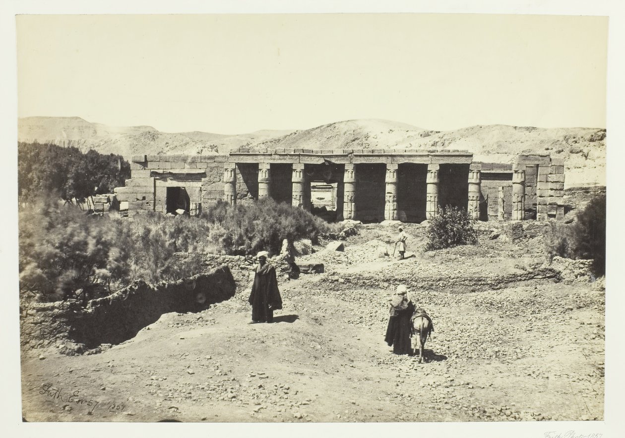 The Temple of Goorneh, Thebes, 1857 by Francis Frith