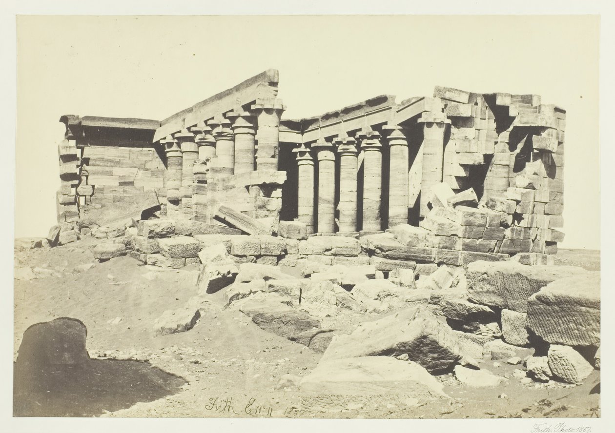 The Temple of Maharaka, Nubia by Francis Frith