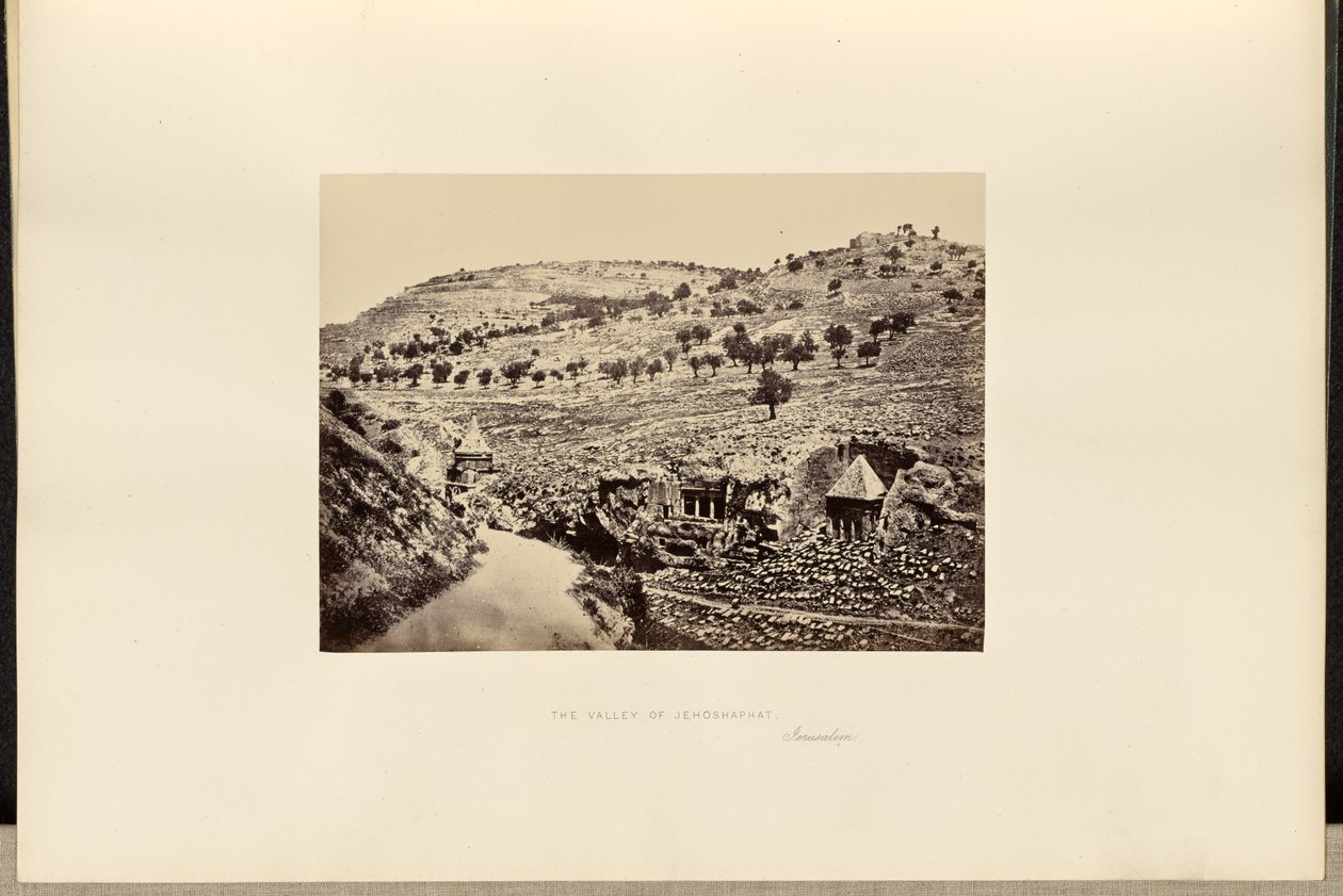 The Valley of Jehoshaphat, Jerusalem by Francis Frith
