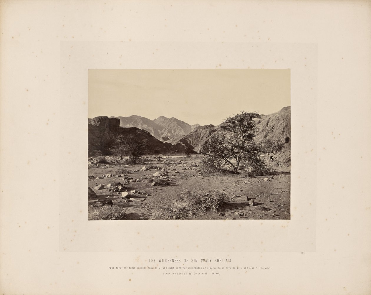 The Wilderness of Sin (Wady Shellal) by Francis Frith