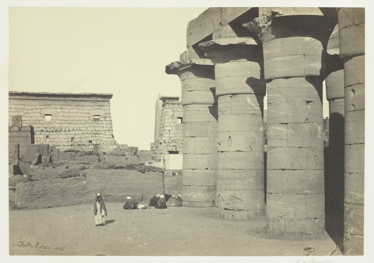 View at Luxor, 1857 by Francis Frith