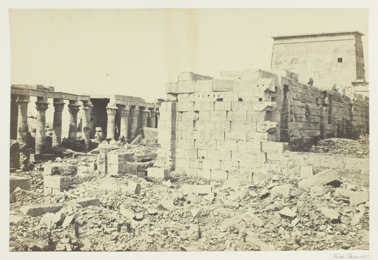 View on the Island of Philae by Francis Frith