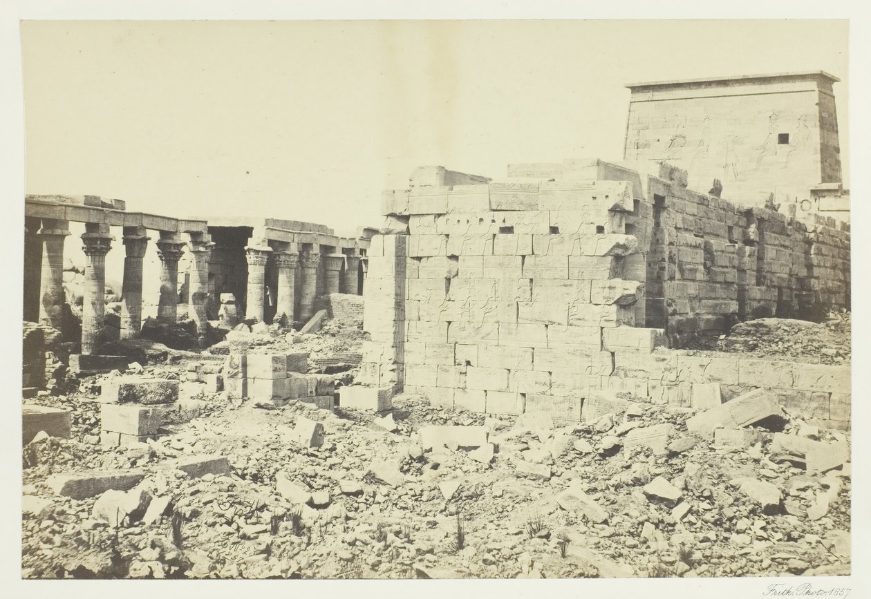 View on the Island of Philae, 1857 by Francis Frith