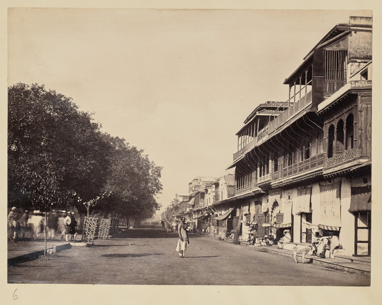 Calcutta Street View by Francis Frith and Co.