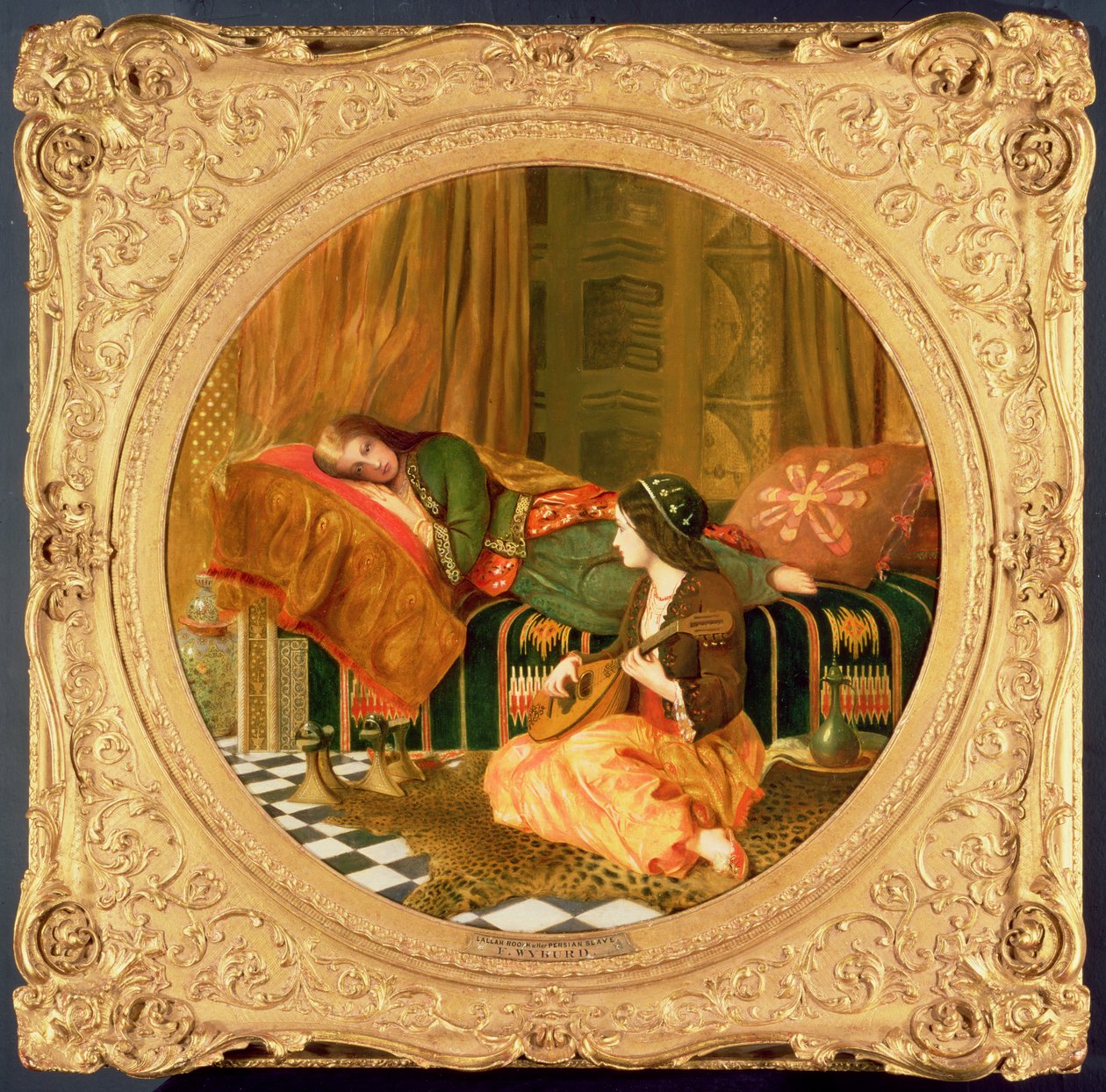 Lallah Rookh and her Persian Slave by Francis John Wyburd