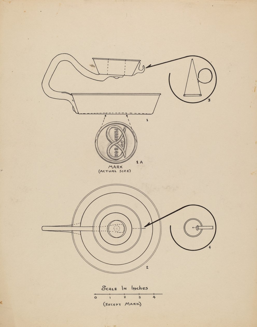 Candlestick with Snuffer by Francis Law Durand