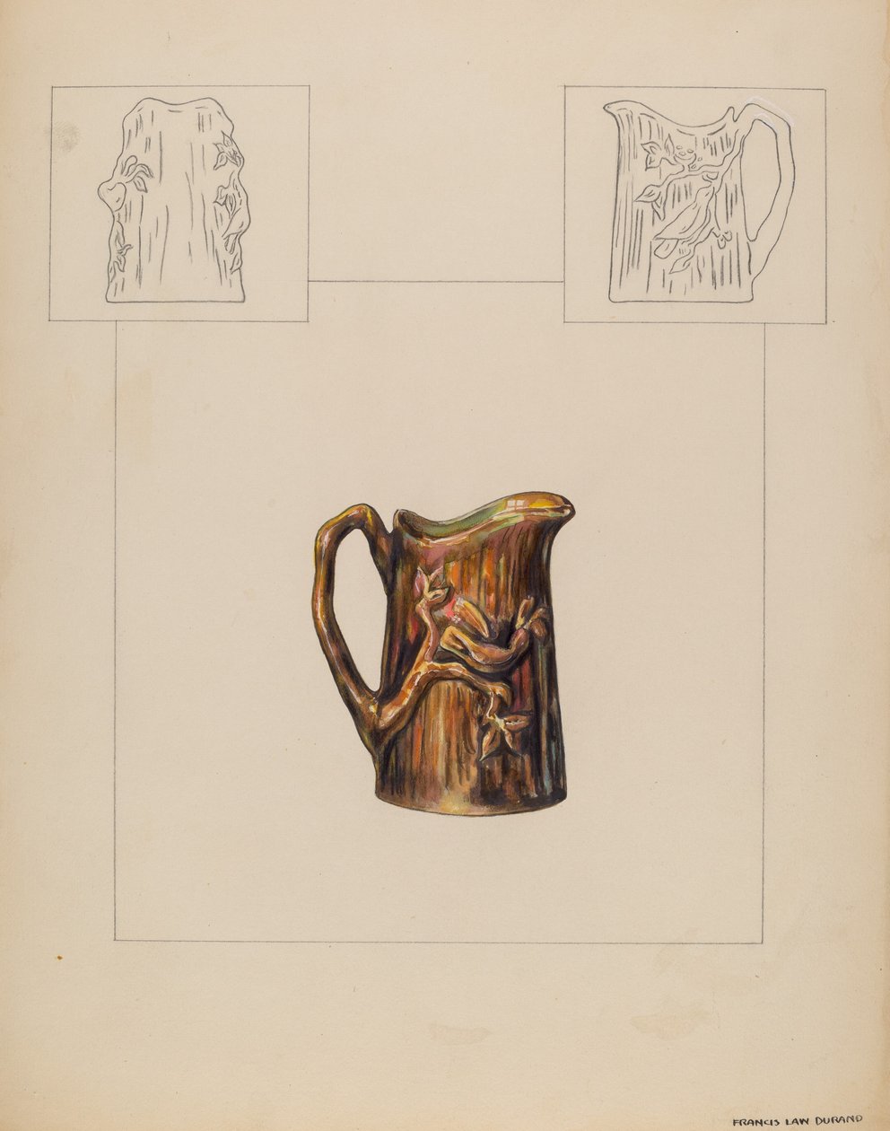 Pitcher (Individual Creamer) by Francis Law Durand