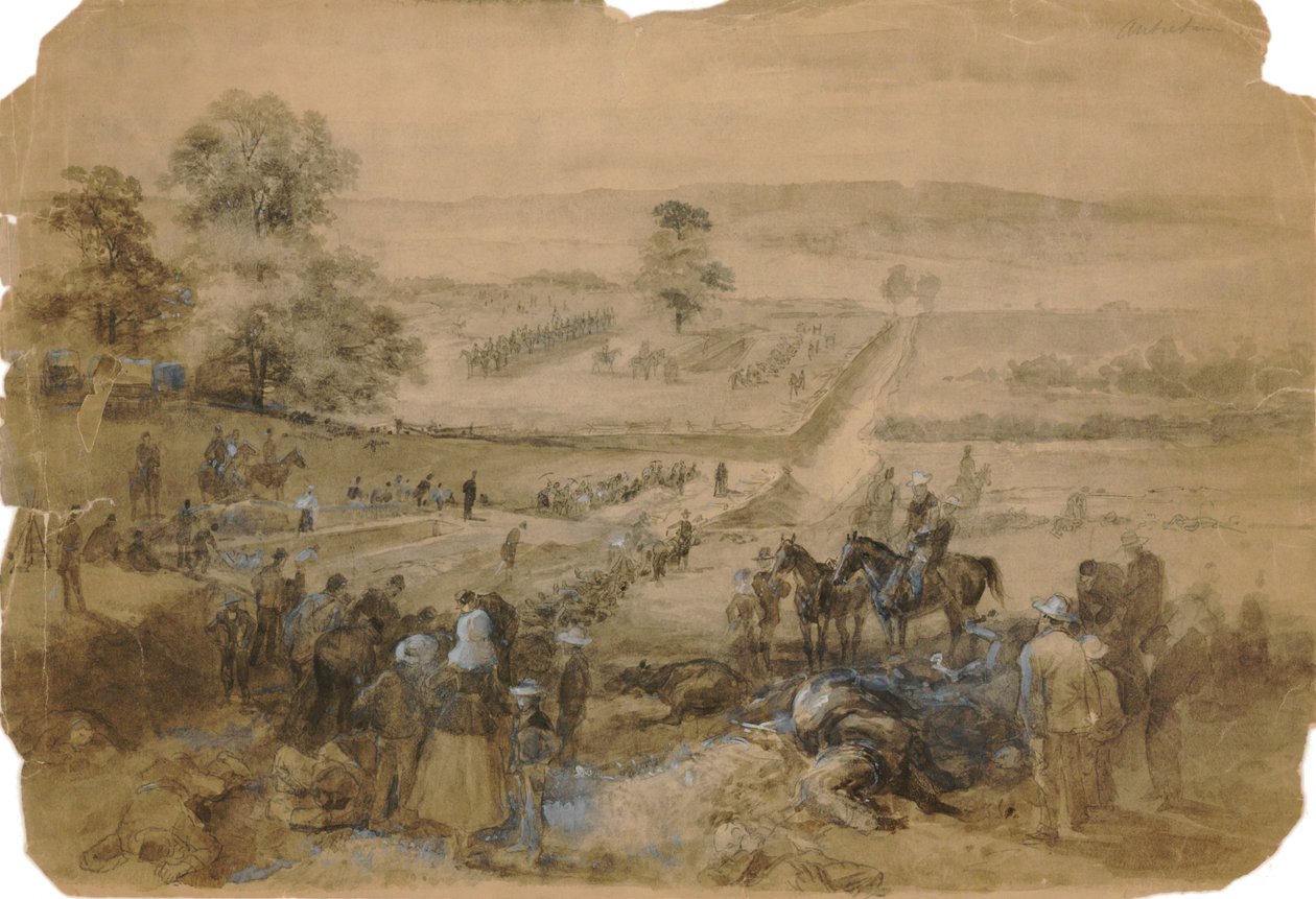 Burying Detail after the Battle of Antietam by Francis Schell