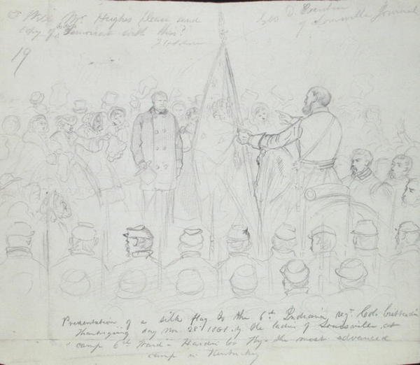 Presenting the Flag by Francis Schell
