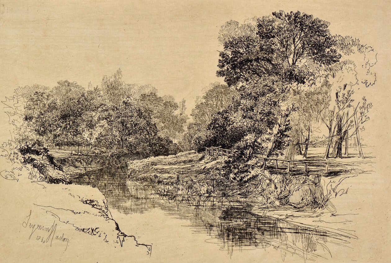 A River in Ireland by Francis Seymour Haden
