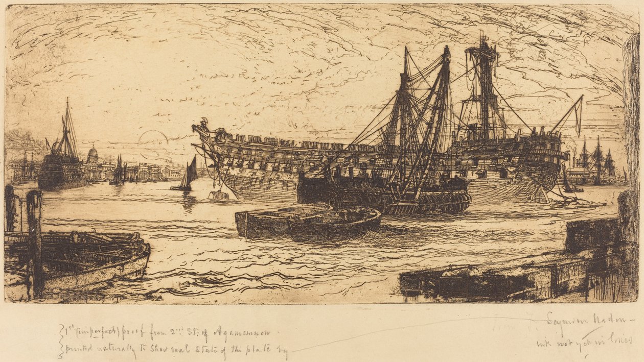 Breaking Up of the Agamemnon by Francis Seymour Haden