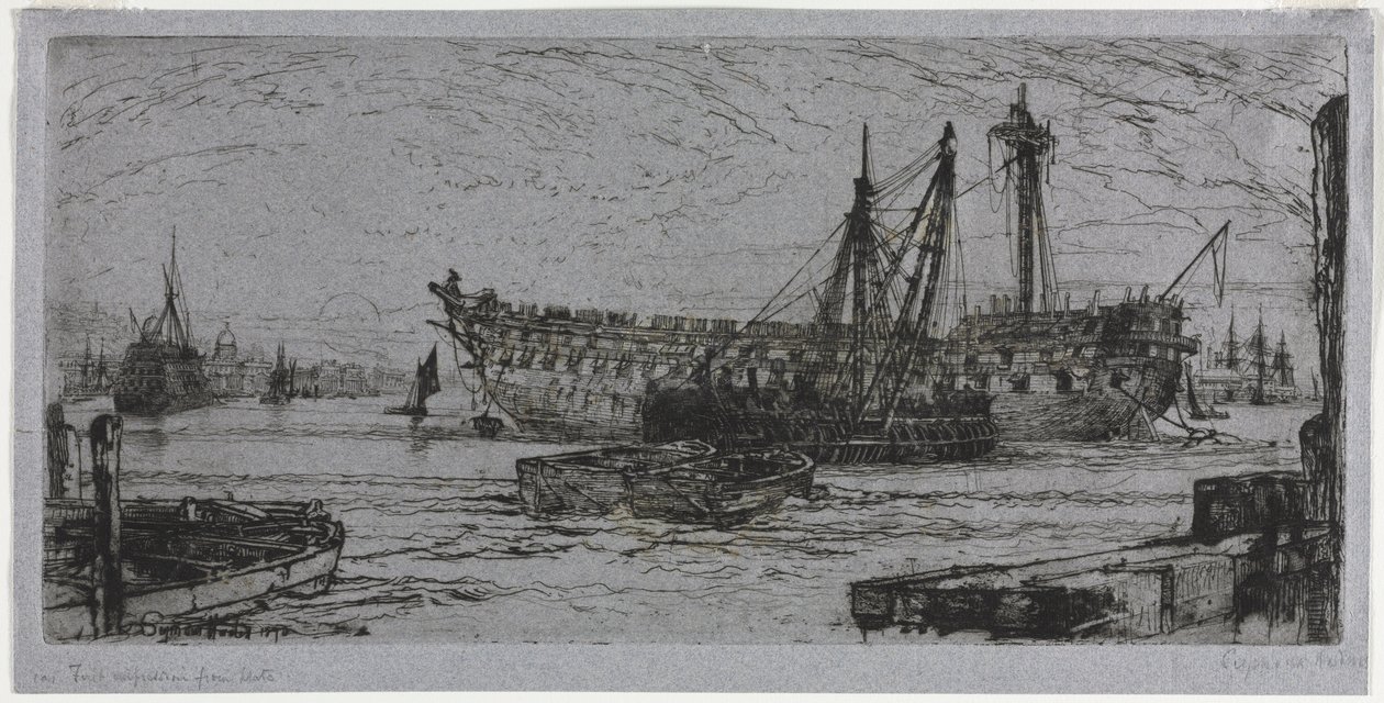 Breaking Up of the Agamemnon by Francis Seymour Haden