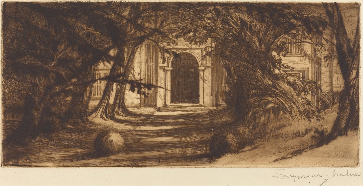 Mytton Hall by Francis Seymour Haden