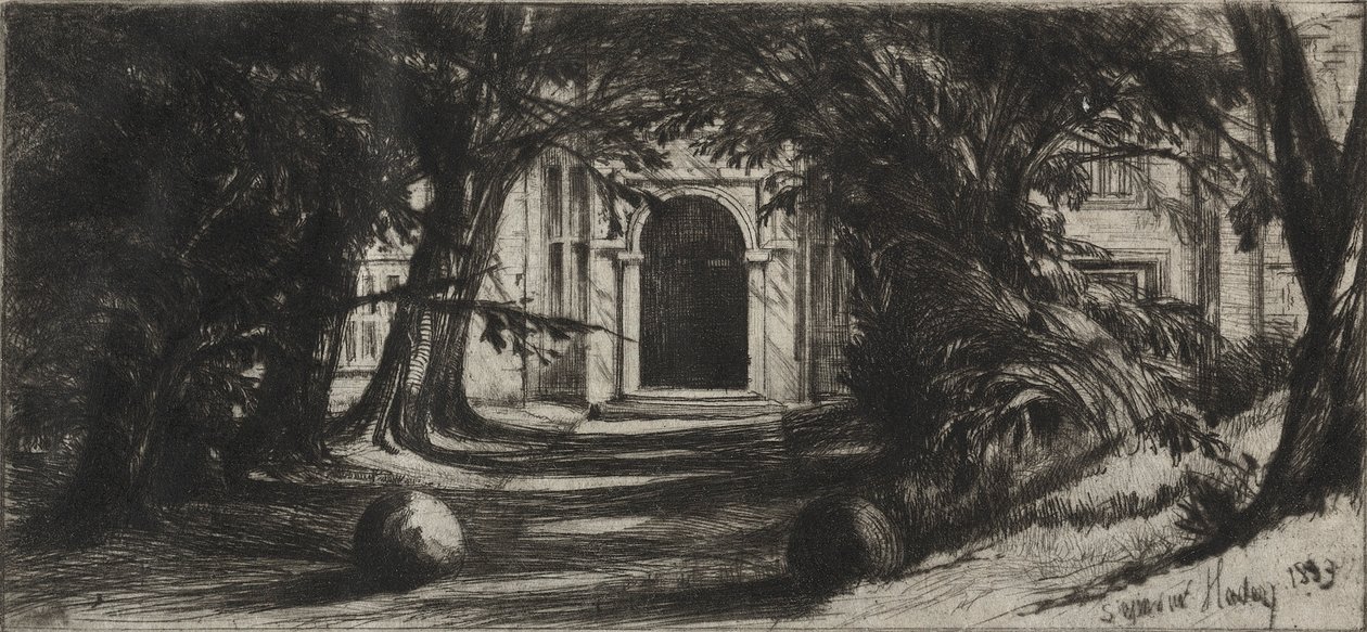 Mytton Hall by Francis Seymour Haden