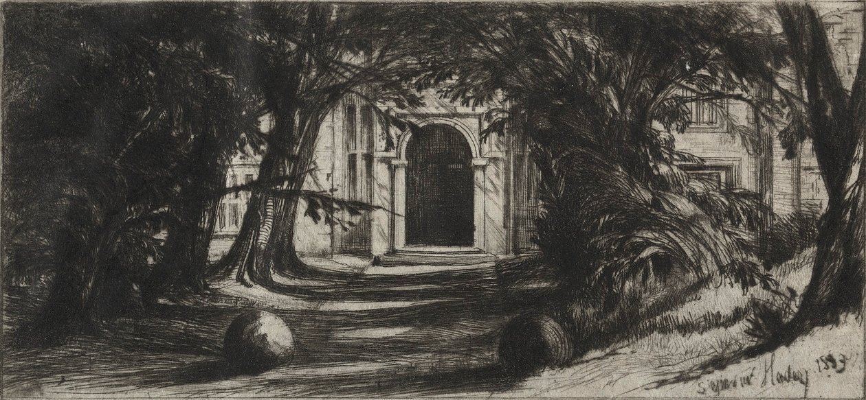 Mytton Hall by Francis Seymour Haden