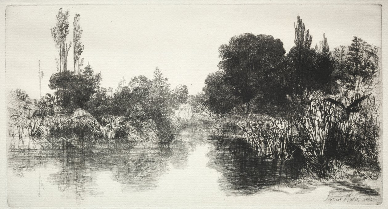 Shere Mill Pond by Francis Seymour Haden