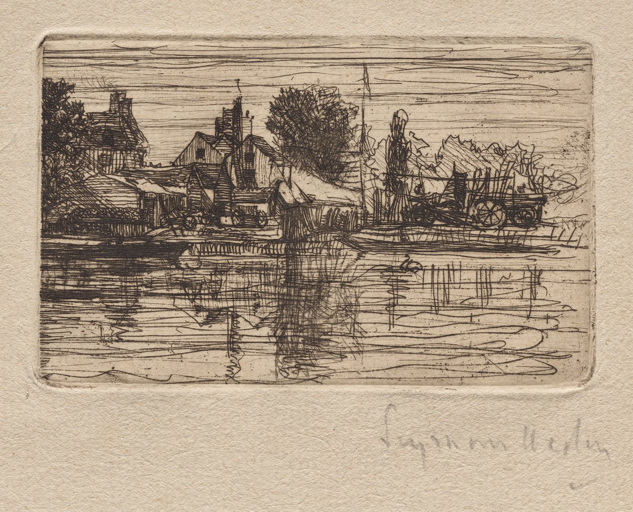 Thames Side by Francis Seymour Haden