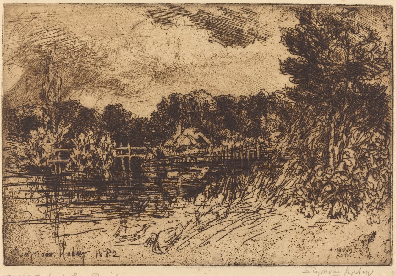 The Test at Longparish by Francis Seymour Haden