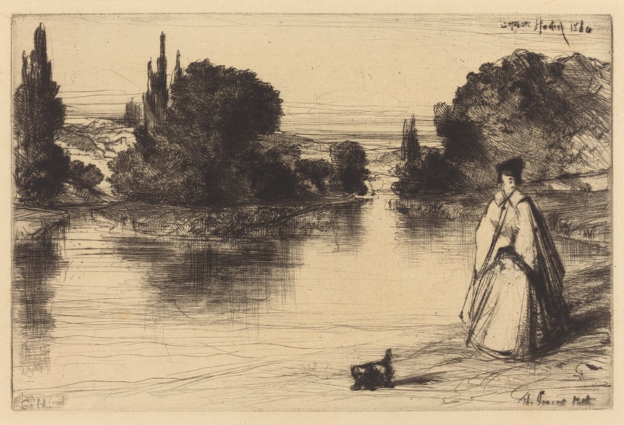 The Towing Path by Francis Seymour Haden
